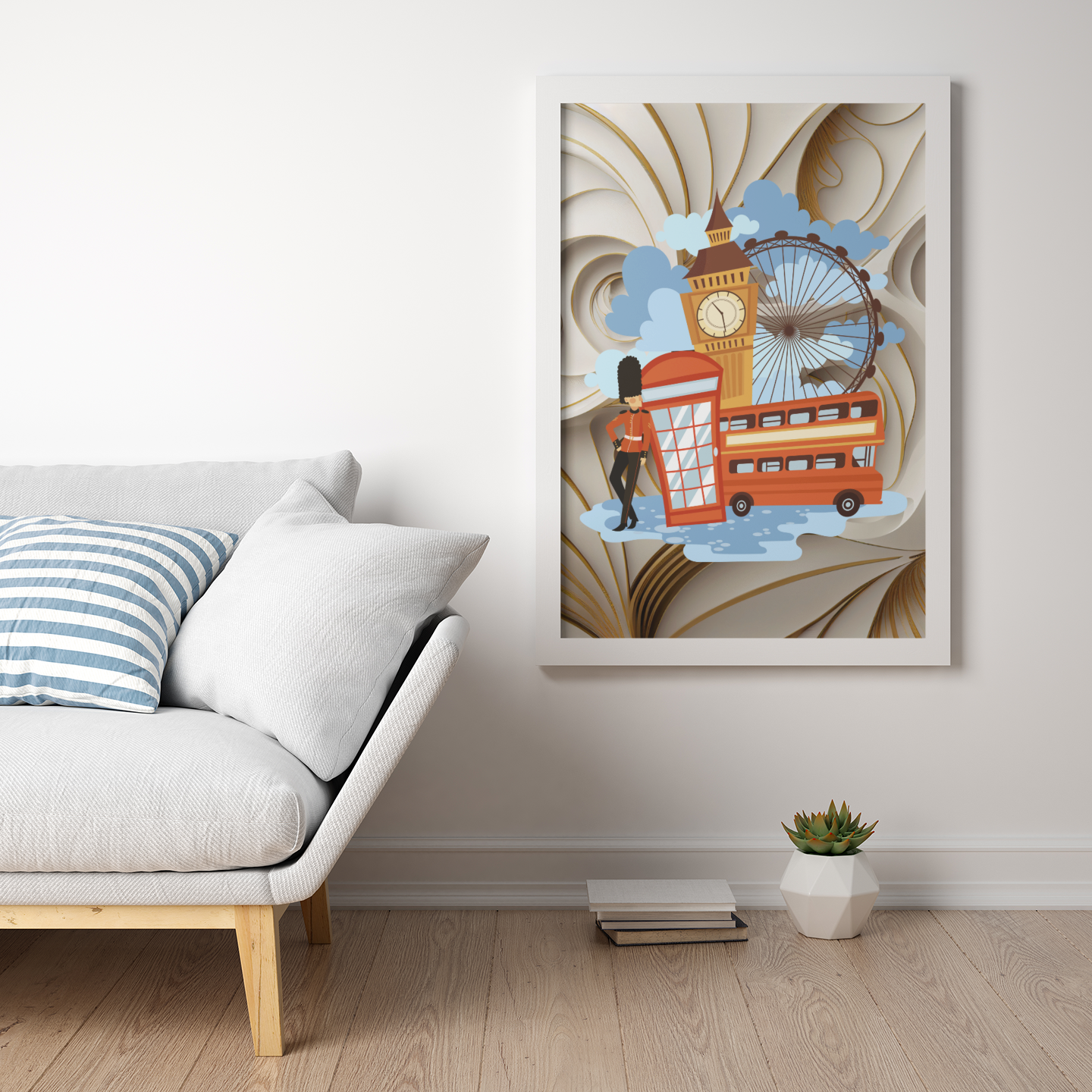 England Wandbild – London Art Print mit ikonischem Design | Artivio