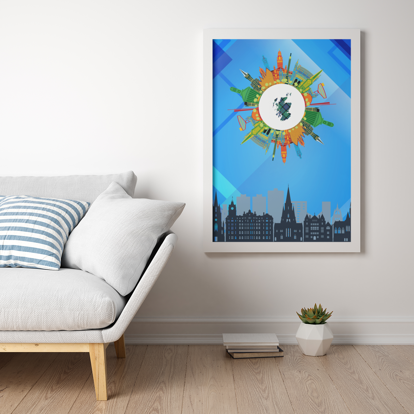 Schottland Wandbild - Celtic Vibes Art Print | Artivio World Edition